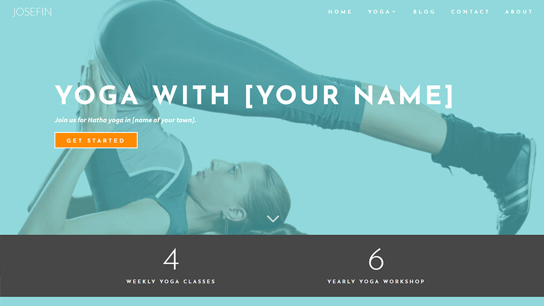yoga wordpress template 